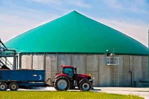 Anaerobic digestion facility and red tractor