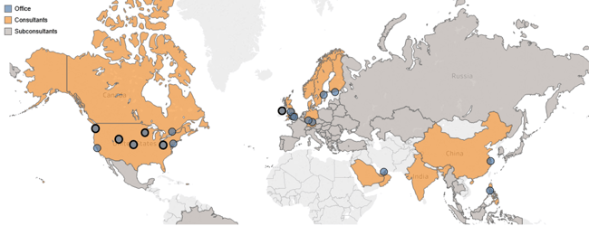 Anthesis office consultant map