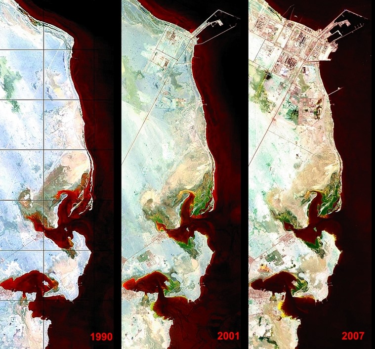 Coastal change Qatar