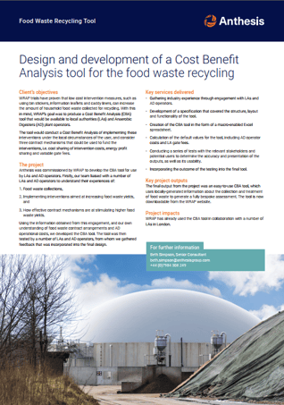 Cost benefit anaerobic digestion-1